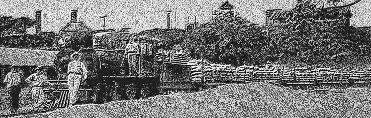Nicaragua Steam train with cars loaded with sugar leaving the San Antonio Sugar Mill